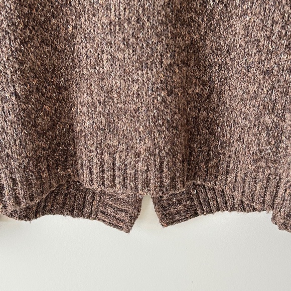 Charter Club Brown Marled Knit Button Cardigan - Picture 14 of 16